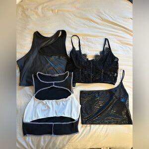 Shein Black Tops Bundle. All Size M/6